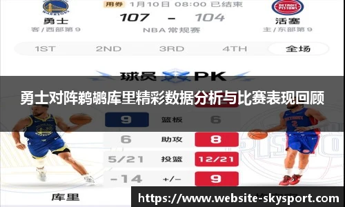 勇士对阵鹈鹕库里精彩数据分析与比赛表现回顾